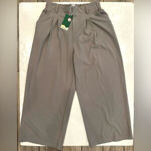 Halara Ladies High Waisted Flare Leg Pants Gray Size Large